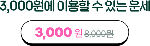 3000원에 이용할 수 있는 운세