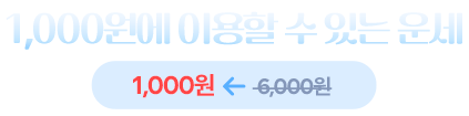 1000원에 이용할 수 있는 운세