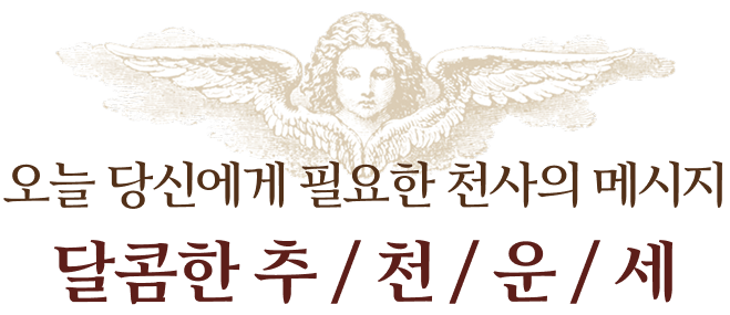 오늘 당신에게 필요한 천사의 메시지 달콤한 추천운세